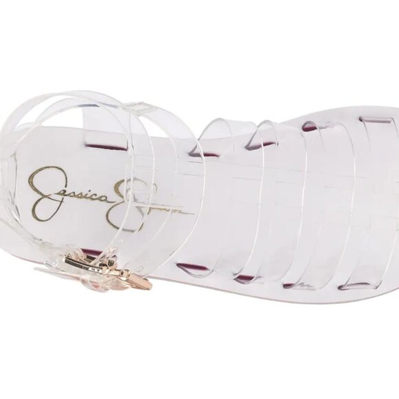 NEW JESSICA SIMPSON Bimala Platform Sandals Clear/pink 252 1M1 - Picture 7 of 10